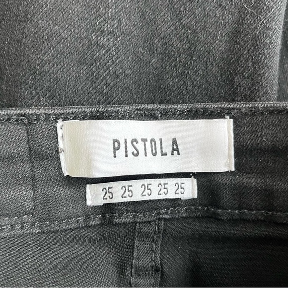 REVOLVE PISTOLA Audrey Berlin night Midrise Skinny denim Jeans raw hem size 25 - Picture 15 of 16